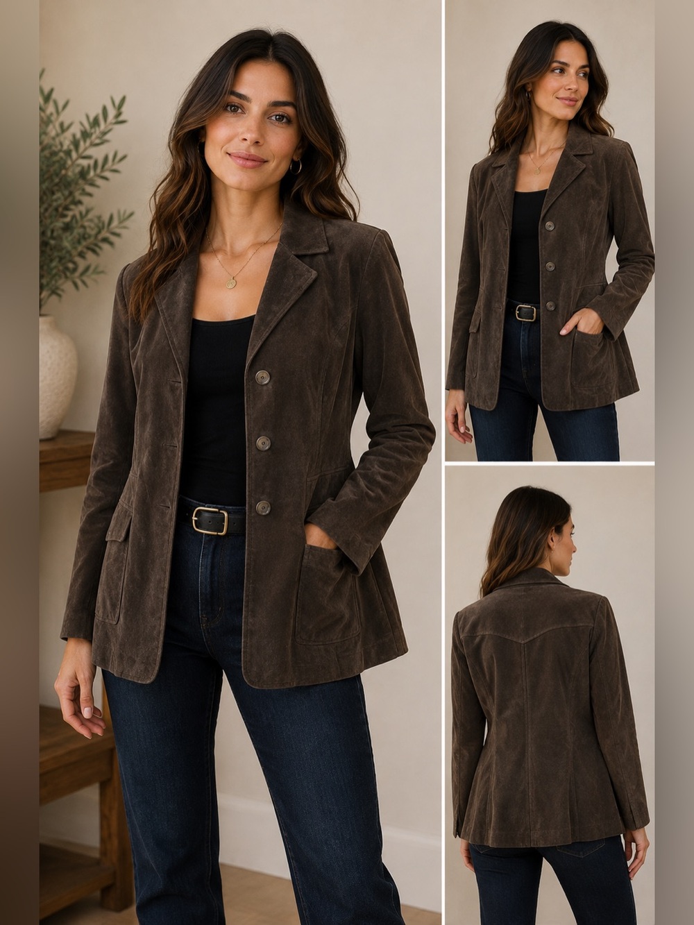 Banana Republic Brown Suede Women's Jacket